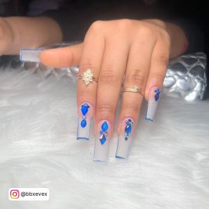 French Manicure Gel Nails Designs Sparkle