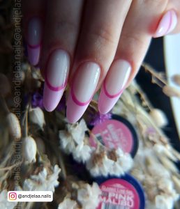 French Manicure Long Nails