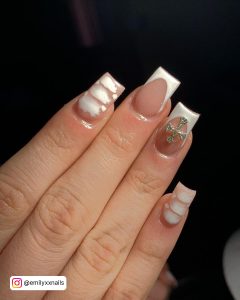 French Manicure Short Nails