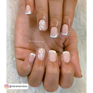 French Manicure Square Nails