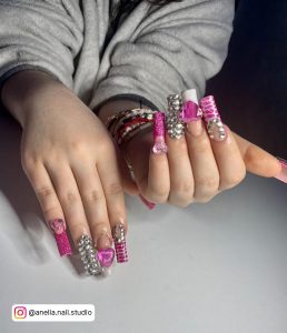 French Nail Designs With Sparkle