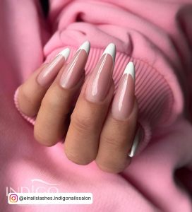 French Nails Almond Shape