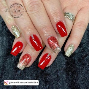 French Ombre Christmas Nails