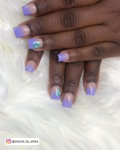French Ombre Short Nails