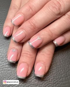 French Silver Tip Nails