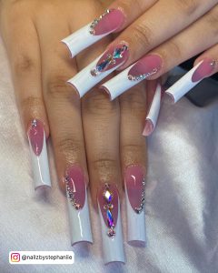 French Tip Acrylic Nails