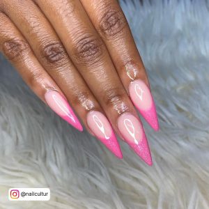French Tip Acrylic Nails Long