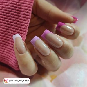 French Tip Acrylic Nails Square