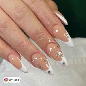 French Tip Almond Nail