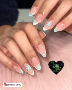 French Tip Almond Nail Designs