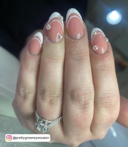 French Tip Almond Shape Nails