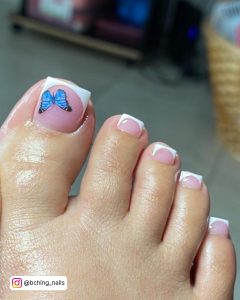 French Tip Nails Toes