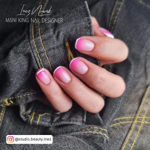 French Tip Ombre Gel Nails