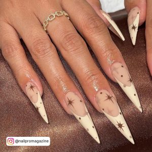 We love a play on a French nail! Check out this mani by Cherry Mae 🖤 |  Instagram