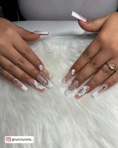 French Tips On Long Nails