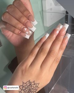 French Tips On Square Nails