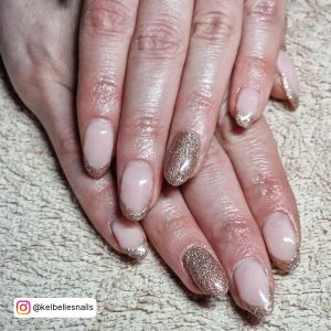 Glitter French Ombre Nails