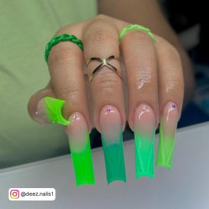 Green Ombre Nail Designs