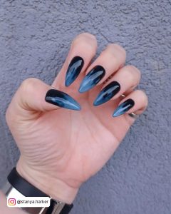 Grey To White Ombre Nails