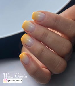 Hot Orange Nails