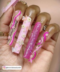 Hot Pink Gel Nails