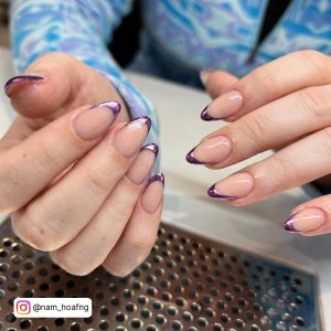 Images Of Purple Chrome Nails