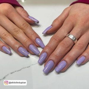 Lavender Acrylic Nails Coffin