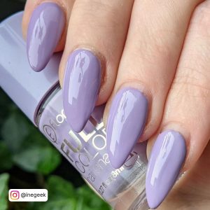 Lavender Purple Gel Nails