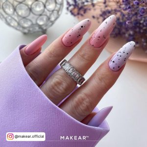 Lavender Purple Ombre Nails