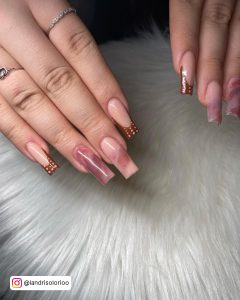Light Brown Ombre Nails