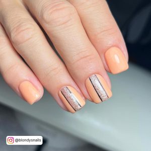 Light Orange Summer Nails