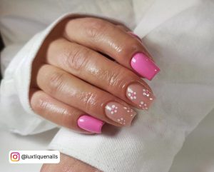 Light Pink Nails Short