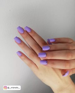 Light Purple Matte Acrylic Nails