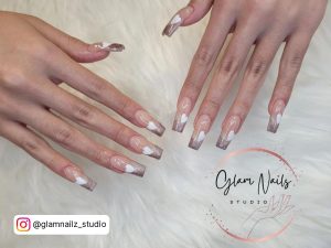 Long Almond Ombre Nails