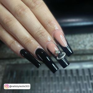 Long French Tip Acrylic Nails