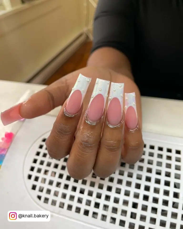 Long French Tip Nails