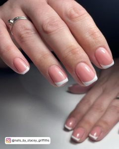 Long Square French Tip Nails
