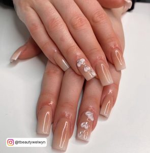 Long Square Ombre Nails