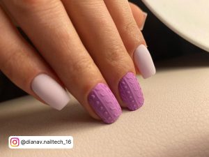 Matte Pastel Purple Nails