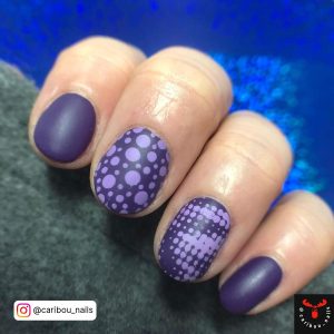 Matte Purple Nail Designs