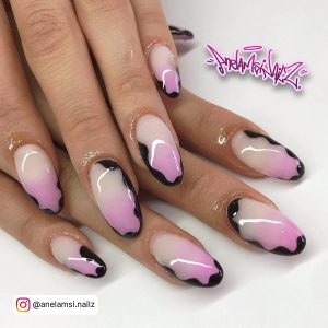 Nail Art Pink And Purple