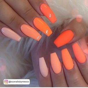 Nails For Summer Bright Orange