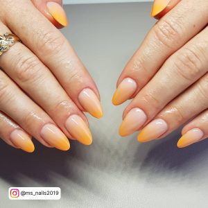 Nails For Summer Bright Orange Matt