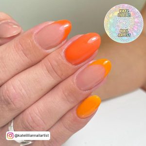 Nails Orange Summer