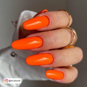 Neon Orange Nail Color