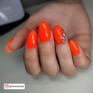 Neon Orange Nail Ideas