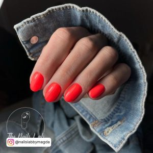Neon Orange Ombre Nails