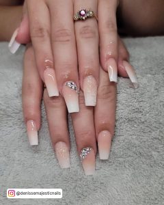 Nude Coffin Acrylic Nails