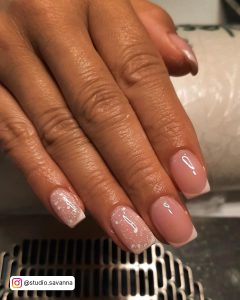 Nude French Ombre Nails