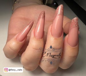 Nude French Tip Nails Short